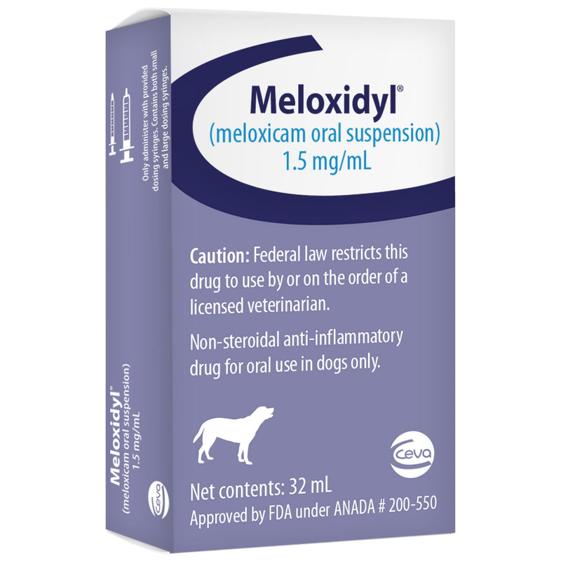 Meloxidyl Oral Suspension 1.5 mg/mL for Dogs - 32 mL Bottle