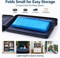 Foldable Dog Pool – Heavy-Duty Hard Plastic Small Dog Pool for Puppy & Cats, Portable Shallow Pool, Outdoor/Indoor Cooli