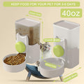 Lemtrflo Rabbit Water Dispenser, Cage Automatic Hanging Bunny Feeder