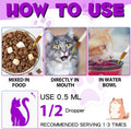 Cat Multivitamin,15 in 1 Cat Vitamins Liquid Drops Supplements for Heart Health, Bones, Joint, Skin & Coat, Bladder, Immune System Support 60ml