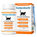 Cat Dewormer Liquid for Cats & Kittens, Fenbendazole Broad Spectrum for Tapeworms, Roundworms & Hookworms, Supports Intestinal Health, 120ml
