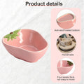 Small Guinea Pig Food Bowl Strawberry-Shaped Cute Ceramic Hamster Water Bowl Ferret Rat Chinchilla Rabbit Feeding Dish Y