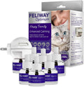 FELIWAY Optimum Cat Calming Diffuser Kit and 6 Pack Refill – Advanced Support to Help Reduce Urine Spraying, Scratching,