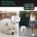 YAUYIK Pet Feeding Reminder Magnet, Dog Fed Sign Tracker, Puppy Feeding Schedule Chart, AM/PM Daily Indication Chart Fee