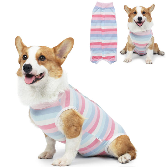 Recovery Suit for Dogs Dog Onesie for Surgery, Dog Surgery Recovery Suit for Small Medium Dogs, E-Collar Alternative After Surgery Wear Anti Licking Abdominal Wounds Pet Surgery Recovery Suit