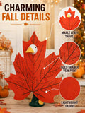 Porch Goose Outfits Fits 17-23 Inch,Halloween Christmas Clothes，Leaf-B