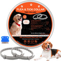 Flea Collar for Dogs, 2 Pack Collar for Dogs, 12 Months Protection, Waterproof, Adjustable One Size Fits All