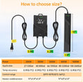hygger Aquarium Heater with Intelligent Temperature Controller, 300W for 40-80 Gallon Submersible Fish Tank Heater with 