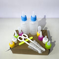 Pet Bottle Kit, Squeeze Liquid Replaceable Silicone Teat for Newborn Kittens, Puppies, Rabbits, Small Animals Replacement Teat Cat Feeding Bottle Feeding Tool