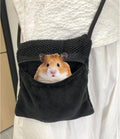 2 Pics Sugar Glider Pouch and 2 Pics Hamster Leash Small Animal Carry Pouch with Adjustable – Cozy & Portable Habitat fo