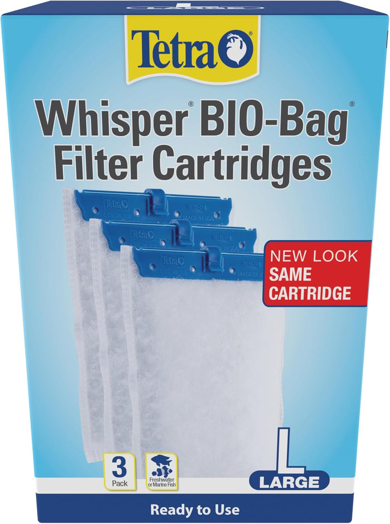 Tetra Whisper Bio-Bag Large Filter Cartridges for Aquariums, 3 Count