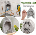 Cozy Bird Blanket Bird Corner Fleece Birds Bed Warmer(Gray/M)