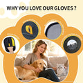 XIDEAEO Pet Hair Removal Glove for Dogs & Cats, Upgraded Reusable Electrostatic Pet Hair Gloves, Pet Hair Remover Tool for Clothing, Couch, Carpet,Pet Beds, Car Seat, Convenience for Busy Pet Owners
