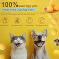 Globalpaw Premium Freeze-Dried Quail Egg Yolks - All-Natural Snack for Cats and Dogs, 100% Pure Quails Yolk Ingredients Pet Treats, Supports Growth with Protein & Iron, Crispy (Quail Egg Yolks 1pcs)