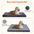 EMPSIGN Dog Bed Mat Crate Pad Mattress, Ultra Soft Pet Kennel, Grey, Small