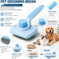 Deshedding Dog Brush for Shedding – Self Clean Cat Brush Deshedding & Grooming Tool for Long Haired and Short Haired Dog