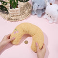U-Shaped Calming Pillow for Cats and Dogs Yellow Cherry