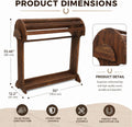 Large Wood Saddle Rack with Curved Top Surface, for Horse Tack Organizers