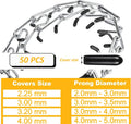 Prong Collar Covers 2.25mm Designed for Herm. Sprenger Collar (50 Tips per Pack), Vinyl Comfort Prong Tips for 2.0mm-3.0mm Dog Pinch Collar