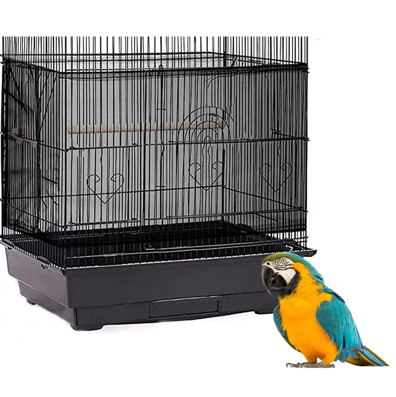 Bird Cage Seed Catcher, Large Bird Cage Skirt Guard, Adjustable Soft Nylon Mesh Bird Cage Netting for Round Square Bird Cages Circumference 60-86Inch
