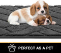Tindbea Dog Mat for Mud Paws,Absorbs Moisture Dirt Non-Slip Washable Mud Mat for Dogs,Soft Rubber Backing Front Inside Pet Rug for Entryway, Dog Paws, Patio(20"x48",Charcoal)
