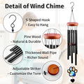 Pet Memorial Wind Chime – Dog Memorial Gifts for Loss of Dog, Loss of Pet Sympathy Gift, Pet Remembrance Bereavement Gift (Paw)