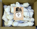 HDP Natural White Rawhide 6-7 inch Bones Bulk Pack 20