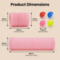 1 Pack Ferret Tubes & Tunnels with 4 Bell Balls, 3.9 in Wide