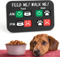 YAUYIK Pet Feeding Reminder Magnet, Dog Fed Sign Tracker, Puppy Feeding Schedule Chart, AM/PM Daily Indication Chart Fee