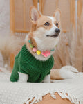 Hosiwei Princess Bubblegum Dog Collar Necklace, Chunky Beads (19mm) with Flower Charm Pet Collar | Adjustable Sparkling 