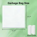 Dedicated to Mintakawa Automatic cat litter box Drawer Liners, Small garbage bag, 20 Count per Roll, 2 Rolls, Tear, Use for Cat litter box, Kitchen, bathroom, and Car Trash Can