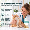 Cat Dewormer Broad Spectrum Triple Dewormer for Cats for Tapeworms, Roundworms & Hookworms
