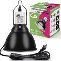 Reptile Lamp Bulb Fixture 5.5 Inch Deep Dome with Switch - Ideal for 60W/75W/100W/150W Heat Lamp Bulbs, Compatible with 
