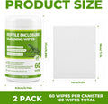 Reptile Enclosure Cleaning Wipes, Unscented Terrarium & Tank Cleaner
