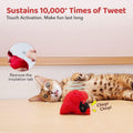 Potaroma Cat Toys Chirping Birds 2 Pcs with Catnip SilverVine, Interactive Cat Kicker, Lifelike Birdie Tweets, Indoor Ki