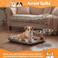 6 Pack Hanging Dog Kennel Bowls, No Spill Crate Water Bowl Food Feeder for Cage Removable Coop Cup with Hook Holder for 