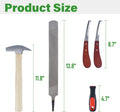 lukar 8PCS Farrier Tools Kit Horse Hoof Trimmers Set