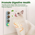 Potaroma 4 Catnip Silvervine Ball Toys, Extra Cat Energy Ball, Edible Cats Lick Kitten Chew, Teeth Cleaning Dental Wall Treats, Concentrated Flavor for All Breeds