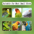 No Mess Bird Feeder for Cage, Automatic Acrylic No Mess Bird Feeder Cage for Parrots Canary Parakeet Budgerigar Crested Myna Cockatiel Lovebird (Large)