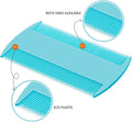 Boao 6 Pack Flea Lice Comb Stainless Steel Dog Cat Grooming Combs with Rounded Teeth, Double Sided Pet Tear Stain Remover Dematting Tool for Pets(Pink, Yellow, Dark Blue, Green, Blue, Orange)