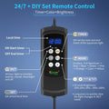 hygger Aquarium Light, 26W Full Spectrum Fish Tank LED Light, 24 H Remote Control Adjustable Timer, Brightness and Color