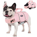 AOFITEE Small Dog Life Jacket, High Buoyancy Dog Life Vest for Swimming, XS Puppy Swimming Vest, Reflective Dogs Swimsuit with Back Zip and Rescue Handle, Pet Lifesaver for Small Medium Large Dogs