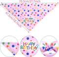 hoyuwak Dog Birthday Party Supplies Girl Dog Birthday Bandana Tutu Set Cute Hat Bow Tie Set for Large Medium Small Dogs