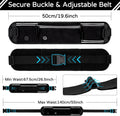 Skmeditec Hands Free Dog Leash with Waist Bag for Large Dog Walking, Shock Absorbing Bungee Leash with Zipper Pouch for 