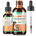 Oral Flea and Tick Support for Dogs and Cats, Natural Dog Flea and Tick Defense, Cat Flea Drops Supplements with Vitamin for Pets - All Breeds and Ages - Bacon