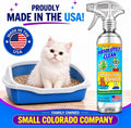 Absolutely Clean Litter Box Cleaner and Odor Eliminator, Eliminate Odors Quickly, Neutralizes Urine and Feces Odors in The Air and The Box, Make Litter Last Lon