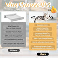 XIFOWE Cat Hammock Wall Mounted, 22.44 x 13.78 inch Wall Mounted Cat Shelves, Metal Brackets Beds for Sleeping, Playing, Climbing & Resting Stabilized Wall Furniture (Soft & Warm Fabric)