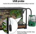 REPTIZOO Reptile Humidifier Fogger, 4L Large Reptile Fogger with Humidity Control, Terrarium Humidifiers with Extended T
