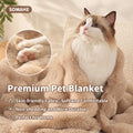 SOMAHE Soft Faux Fur Cat Blanket, Washable, Small 22x18