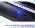 Aqueon LED Deluxe Fish Tank Aquarium Full Hood, Black, 20 Inch